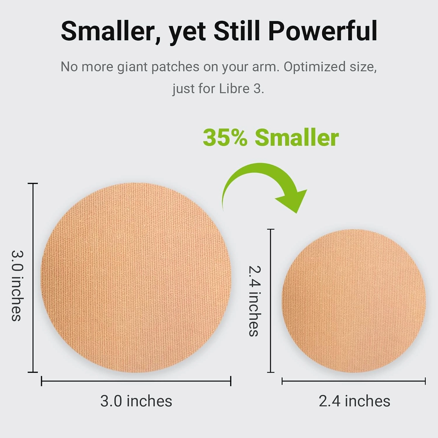 Libre 3 Sensor Covers Premium Pack, 25 Pcs Waterproof Adhesive Patches, 1 Pc Reusable Protective Hardshell Cover, Latex-Free and Hypoallergenic, Giftable Tin Box (Tan)