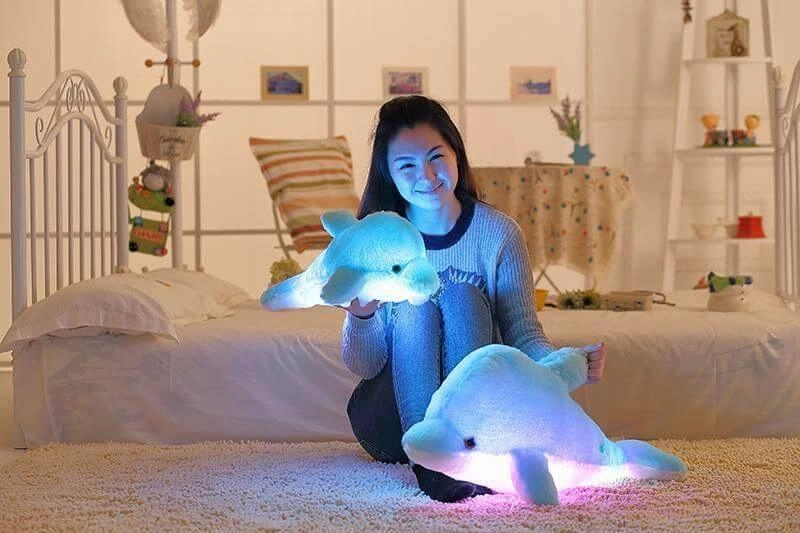 Light-up Plush Dolphin - Creative Stuffed Animal Toy