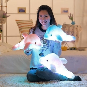 Light-up Plush Dolphin - Creative Stuffed Animal Toy