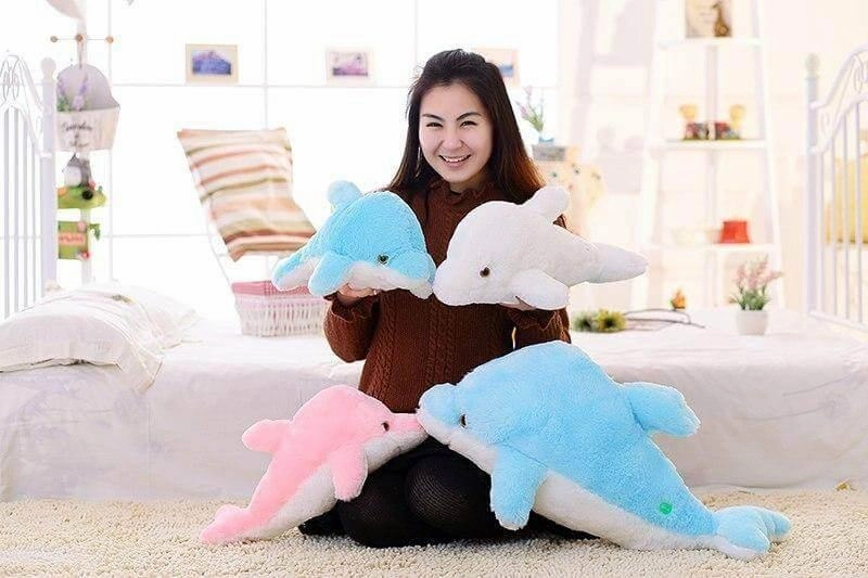 Light-up Plush Dolphin - Creative Stuffed Animal Toy