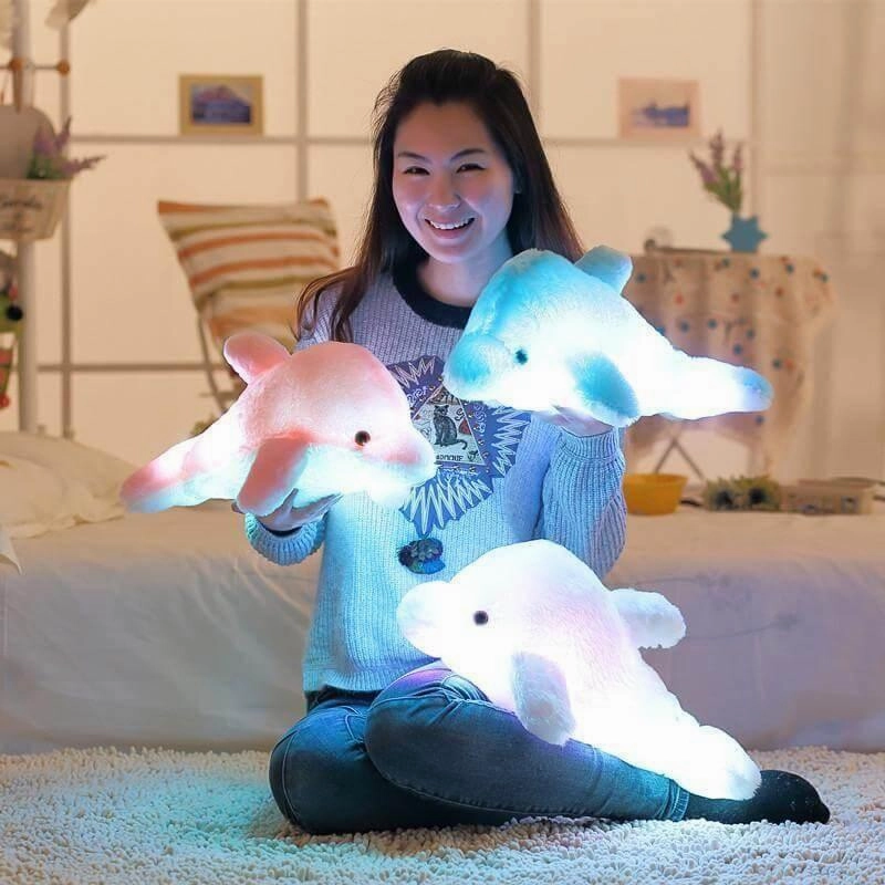 Light-up Plush Dolphin - Creative Stuffed Animal Toy
