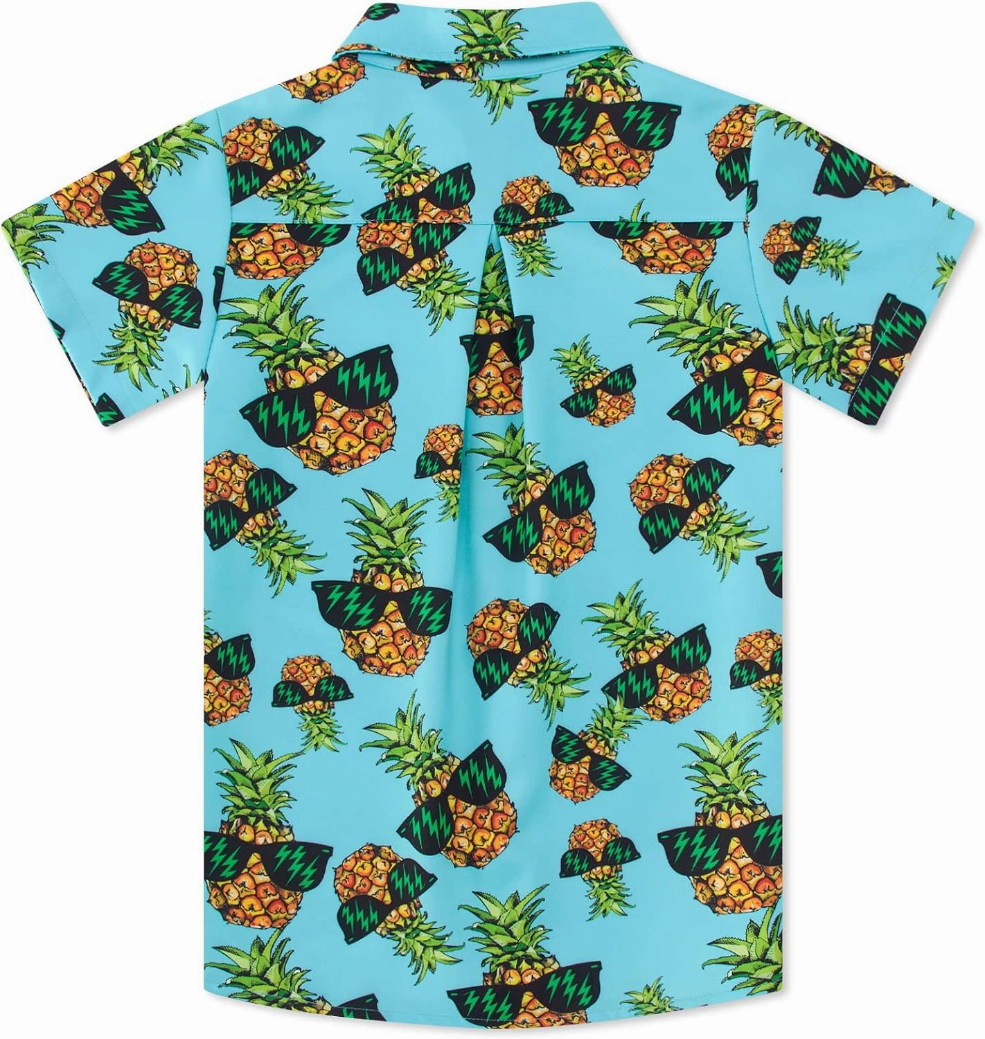 Little & Big Boy's Button Down Hawaiian Shirts Short Sleeve Cool Cartoon Print Dress Tops T-Shirt for Kids 7-14T…