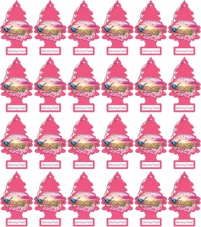 LITTLE TREES Car Air Freshener | Hanging Paper Tree for Home or Car | Morning Fresh | 24 Pack