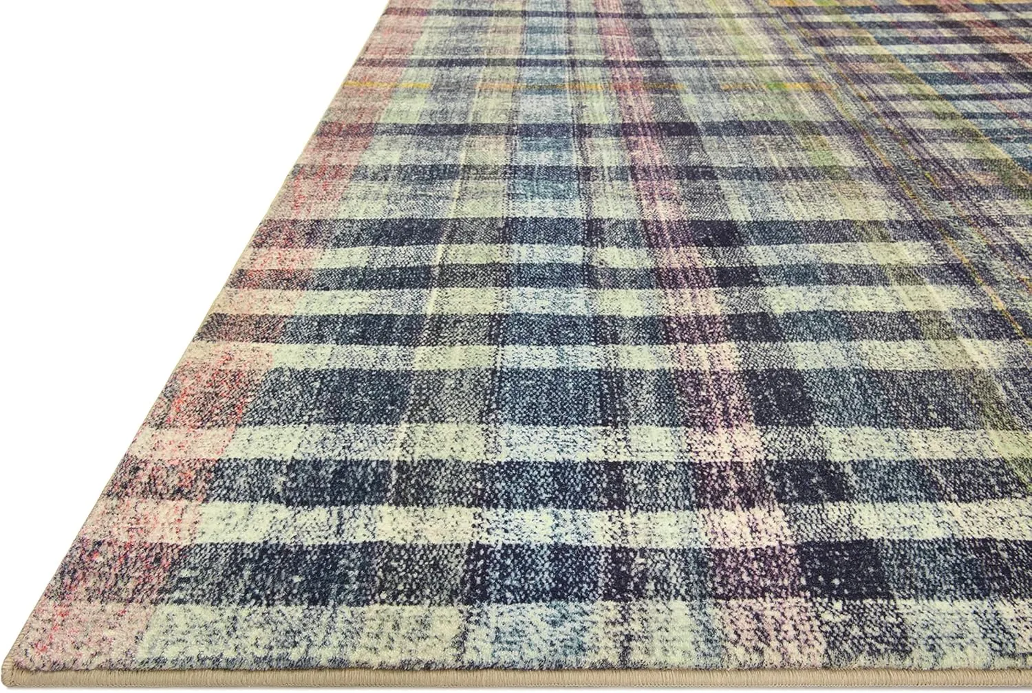 Loloi Chris Loves Julia Humphrey Collection HUM-04 Plum/Multi 2'-3'' x 7'-6'', .38" Pile Height, Runner Rug feat. CloudPile