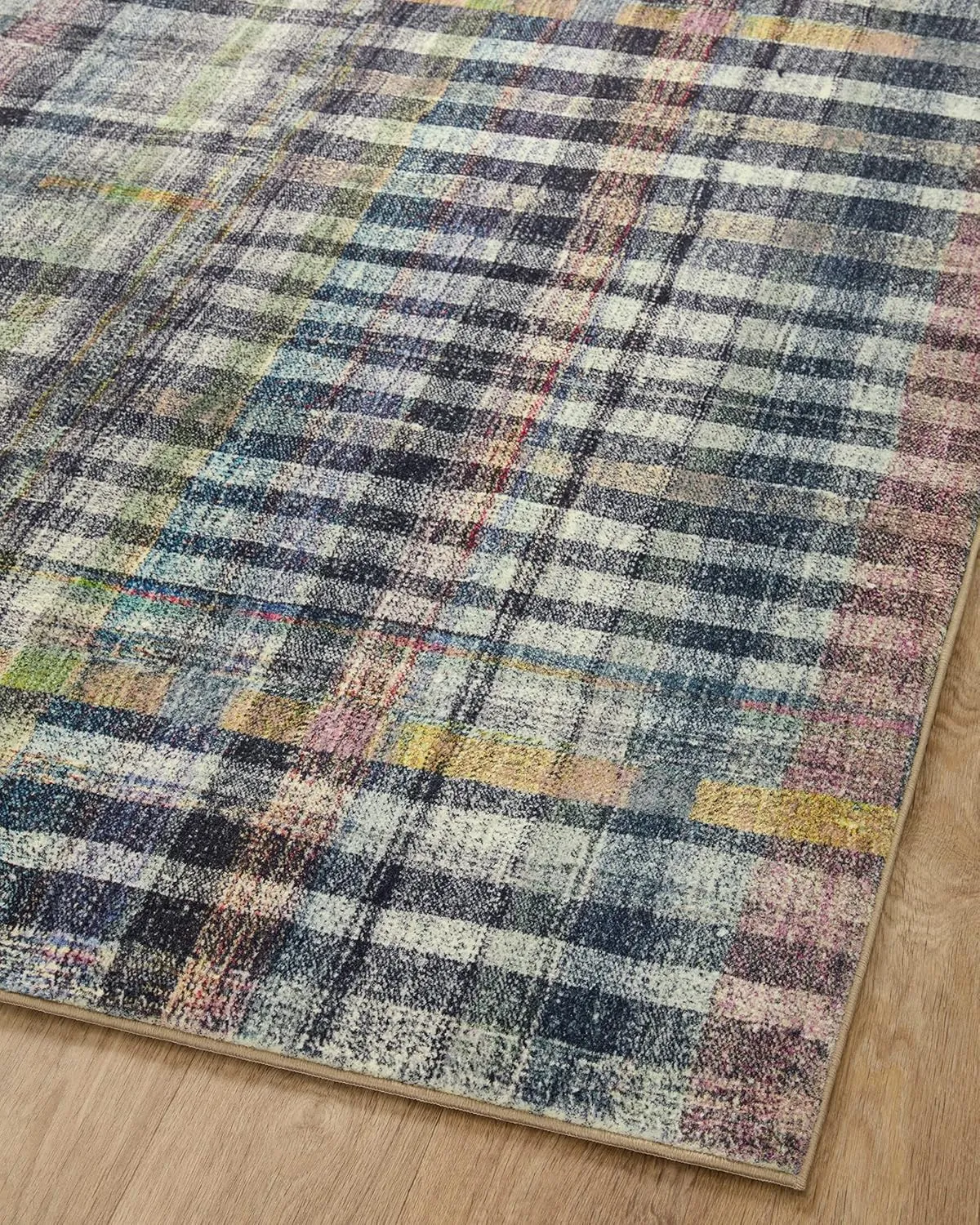 Loloi Chris Loves Julia Humphrey Collection HUM-04 Plum/Multi 2'-3'' x 7'-6'', .38" Pile Height, Runner Rug feat. CloudPile