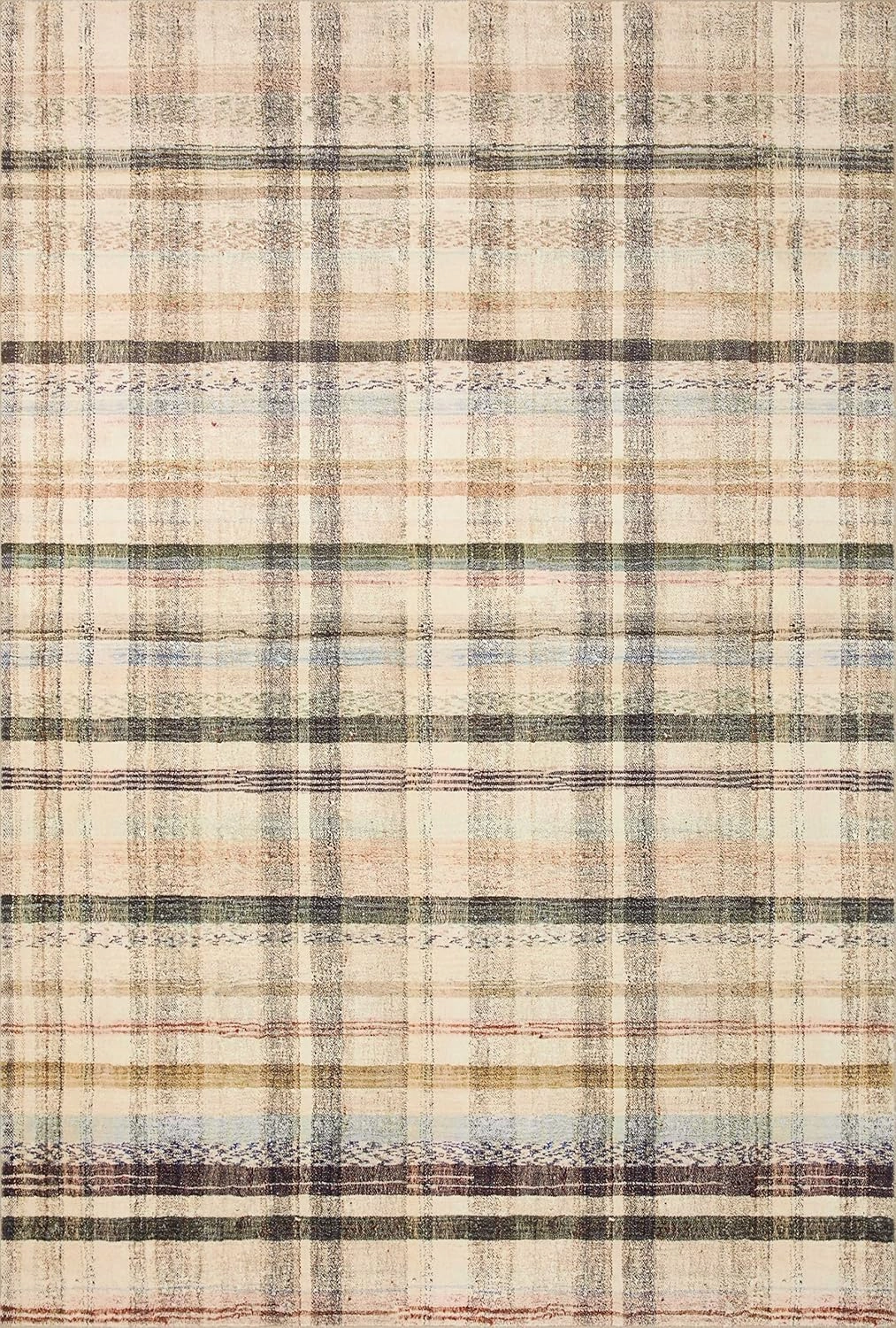 Loloi Chris Loves Julia Humphrey Collection HUM-02 Ivory/Multi 2'-3'' x 11'-6'', .38" Pile Height, Runner Rug feat. CloudPile