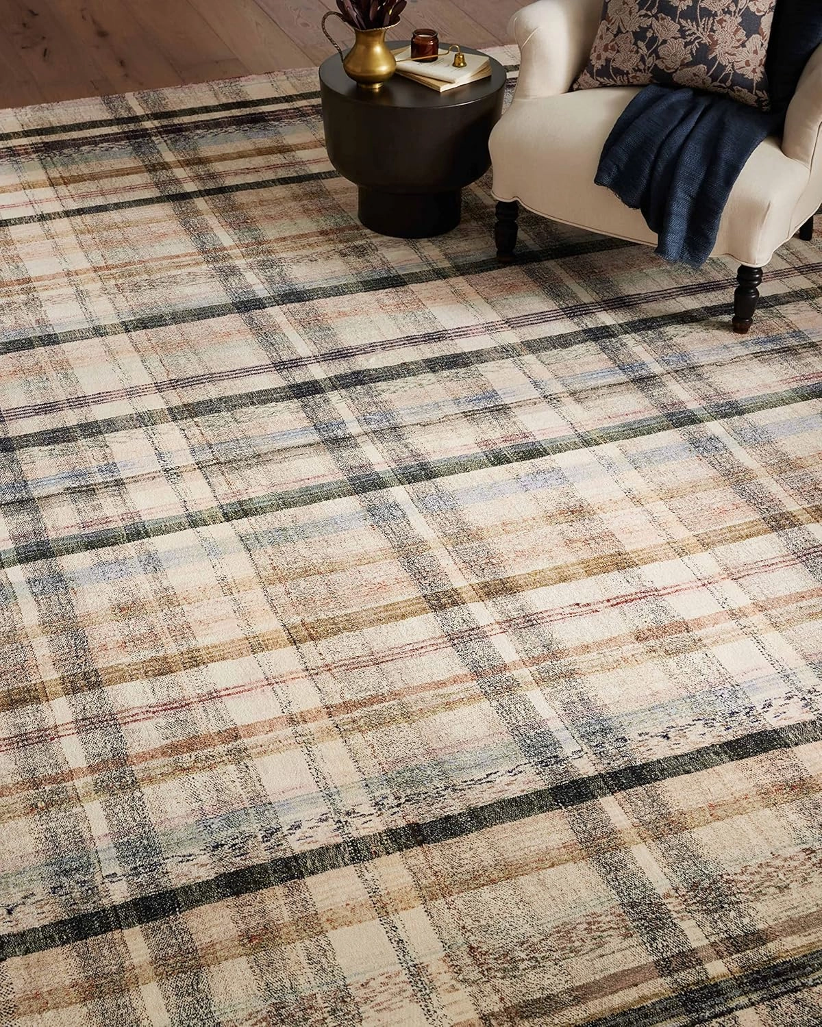 Loloi Chris Loves Julia Humphrey Collection HUM-02 Ivory/Multi 2'-3'' x 11'-6'', .38" Pile Height, Runner Rug feat. CloudPile