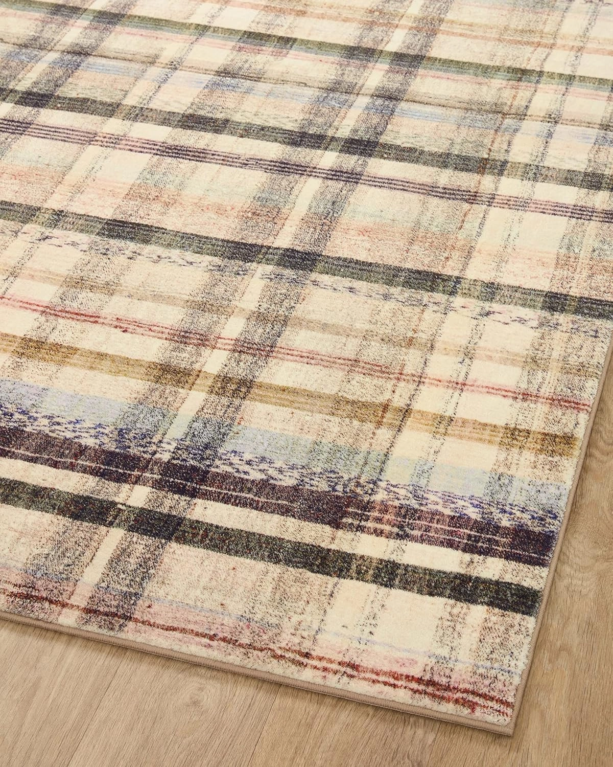 Loloi Chris Loves Julia Humphrey Collection HUM-02 Ivory/Multi 2'-3'' x 7'-6'', .38" Pile Height, Runner Rug feat. CloudPile