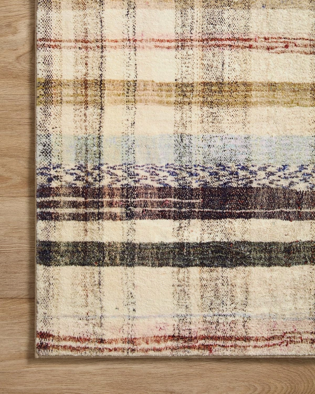 Loloi Chris Loves Julia Humphrey Collection HUM-02 Ivory/Multi 2'-3'' x 7'-6'', .38" Pile Height, Runner Rug feat. CloudPile