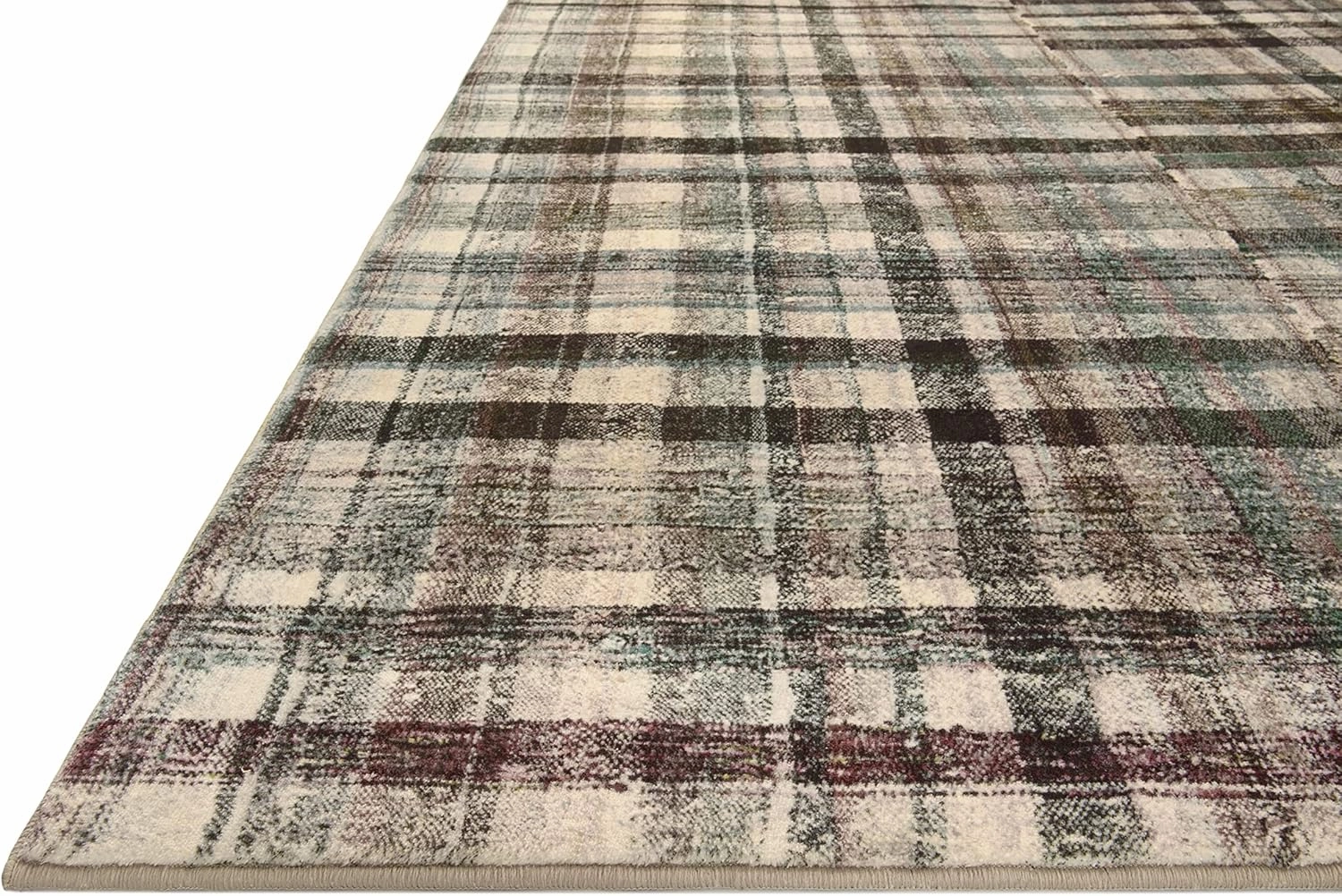 Loloi Chris Loves Julia Humphrey Collection HUM-03 Forest/Multi 2'-3'' x 7'-6'', .38" Pile Height, Runner Rug feat. CloudPile