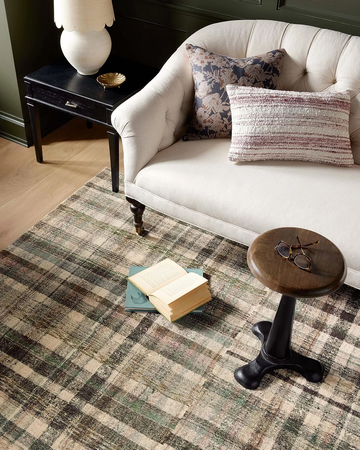 Loloi Chris Loves Julia Humphrey Collection HUM-03 Forest/Multi 2'-3'' x 7'-6'', .38" Pile Height, Runner Rug feat. CloudPile