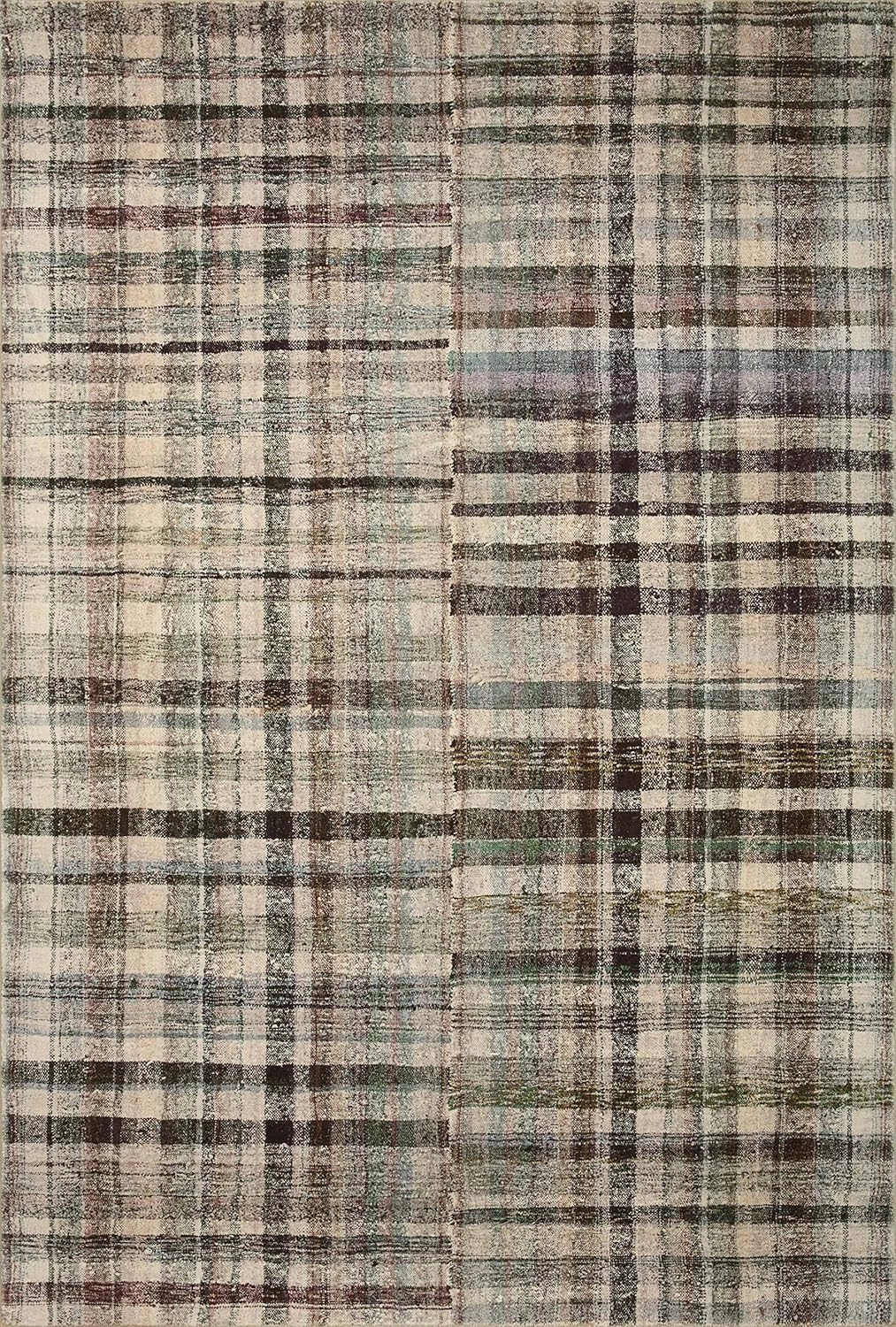 Loloi Chris Loves Julia Humphrey Collection HUM-03 Forest/Multi 2'-3'' x 7'-6'', .38" Pile Height, Runner Rug feat. CloudPile
