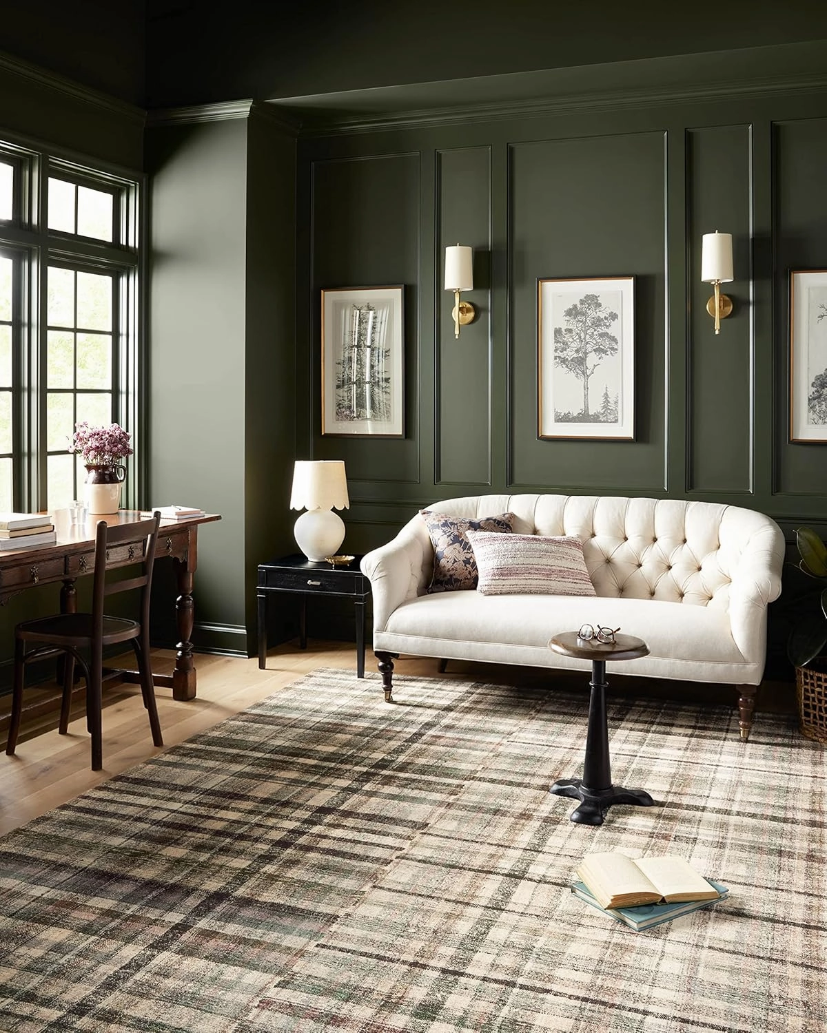 Loloi Chris Loves Julia Humphrey Collection HUM-03 Forest/Multi 2'-3'' x 7'-6'', .38" Pile Height, Runner Rug feat. CloudPile