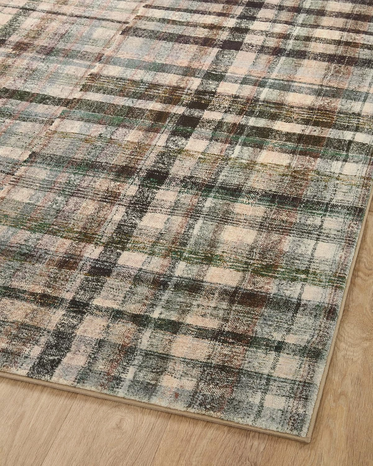 Loloi Chris Loves Julia Humphrey Collection HUM-03 Forest/Multi 2'-3'' x 7'-6'', .38" Pile Height, Runner Rug feat. CloudPile