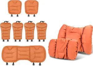 Luxury Car Seat Covers Neck Pillow & Back Support for Daewoo Winstorm MaXX MK1-L07 2008-2011 Personalized Automotive Interior Breathable and Waterproof Enhanced Comfort