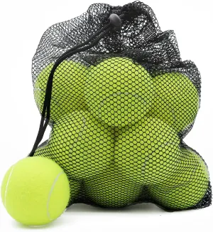 Magicorange Tennis Balls, 12 Pack Advanced Training Tennis Balls Practice Balls, Come with Mesh Bag for Easy Transport, Good for Beginner Training Ball