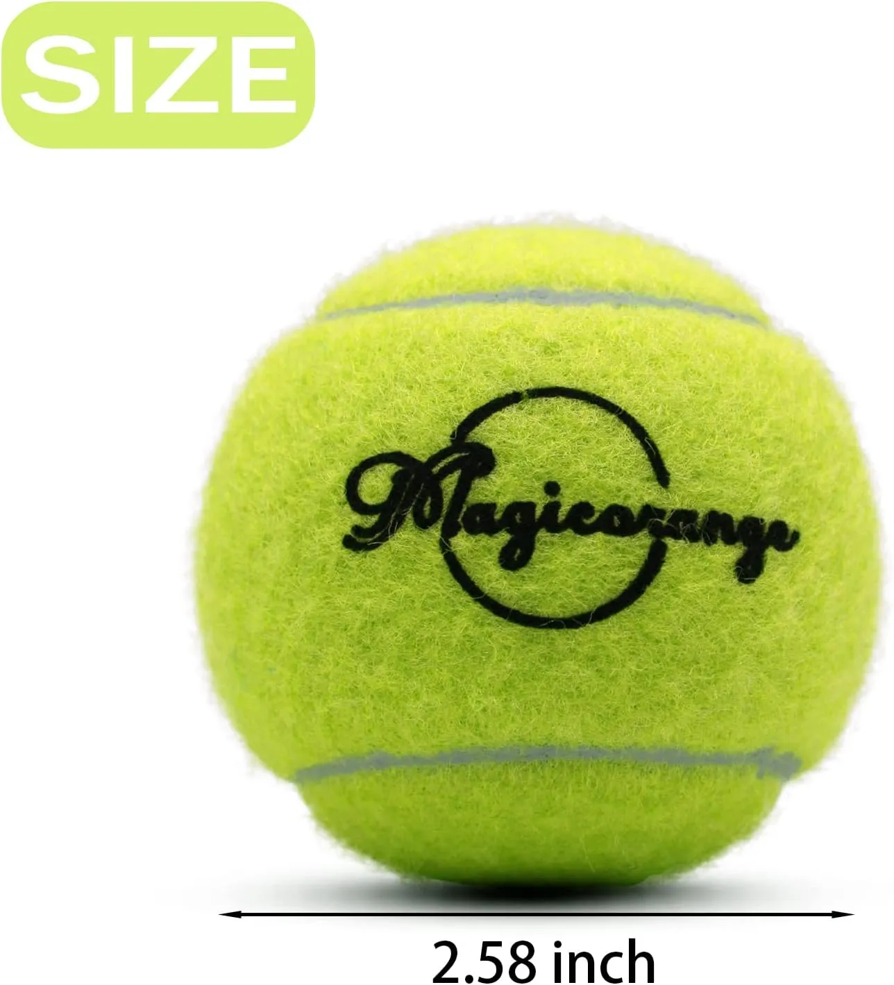 Magicorange Tennis Balls, 12 Pack Advanced Training Tennis Balls Practice Balls, Come with Mesh Bag for Easy Transport, Good for Beginner Training Ball