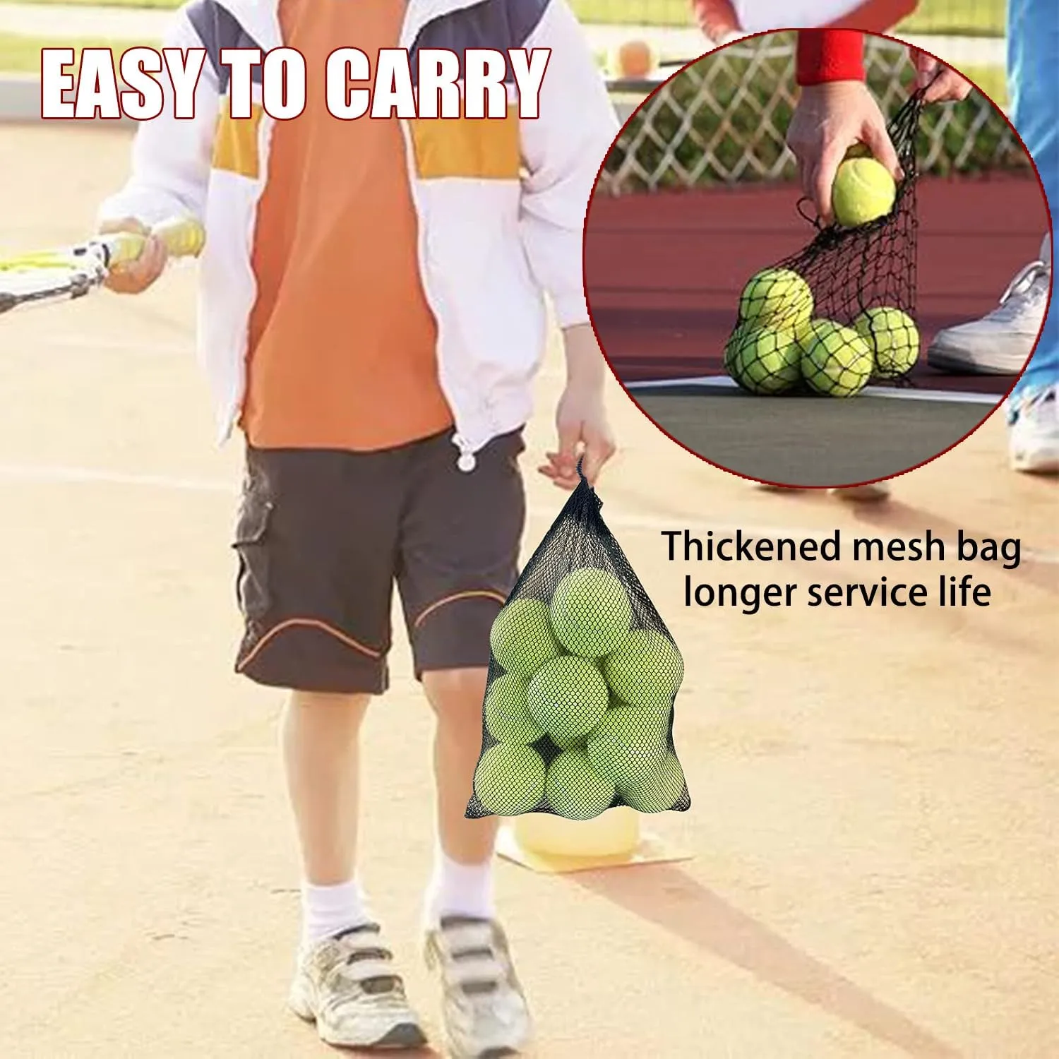Magicorange Tennis Balls, 12 Pack Advanced Training Tennis Balls Practice Balls, Come with Mesh Bag for Easy Transport, Good for Beginner Training Ball