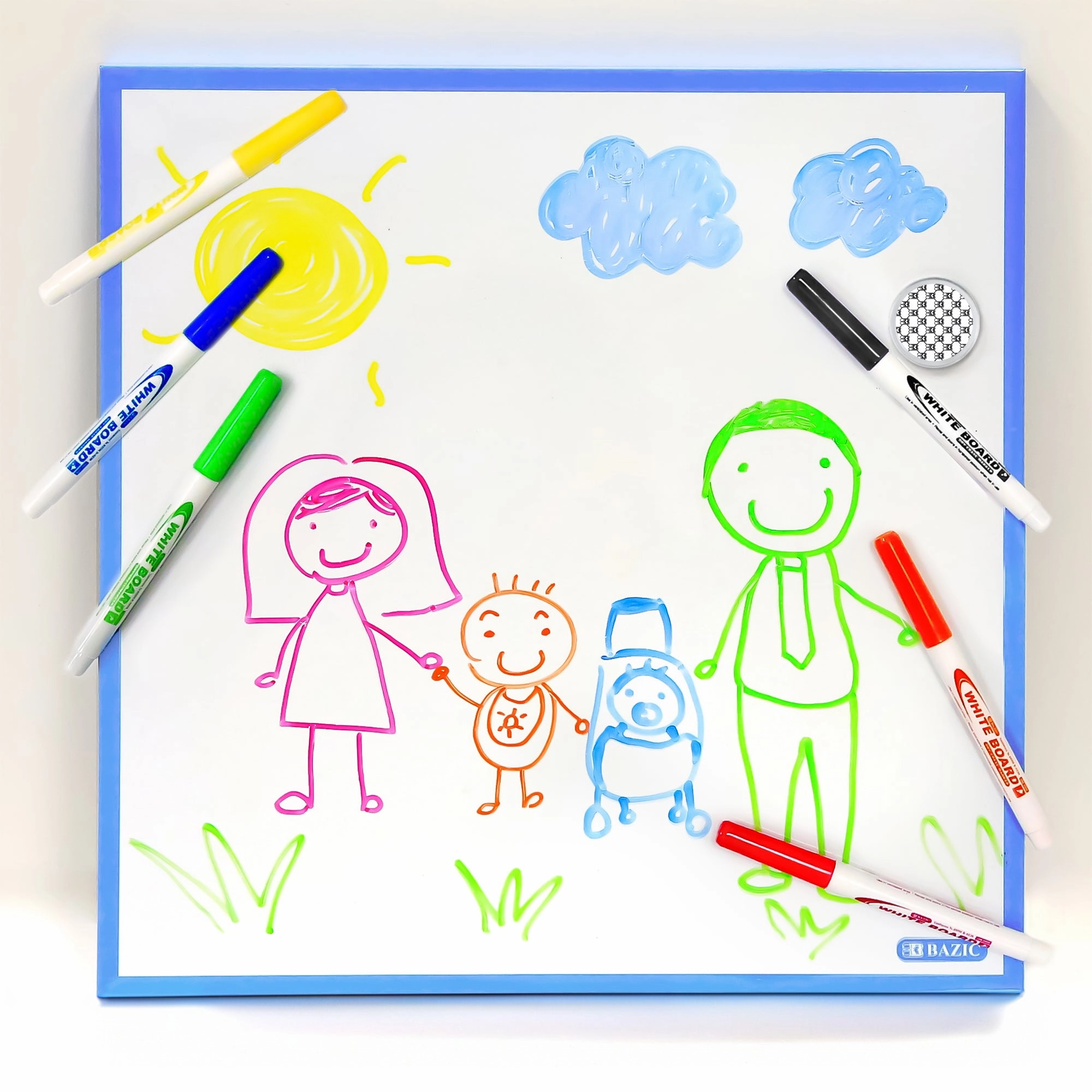 Magnetic Dry Erase Tile 14" x 14"