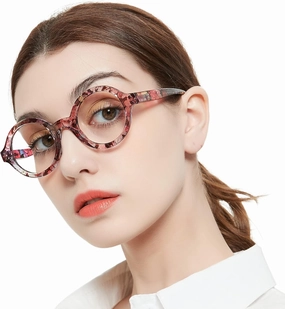MARE AZZURO 3.50 Reading Glasses Women Trendy Round Readers 0 1.0 1.25 1.5 1.75 2.0 2.25 2.5 2.75 3.0 3.50 4.0 5.0 6.0 (Multicoloured 350)