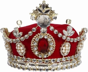 Mark Roberts 2021 Tiara Crown Purple, 6x5", Elegant Christmas Decor, Ideal for Modern Home Decor, Living Room and Bedroom Decoration