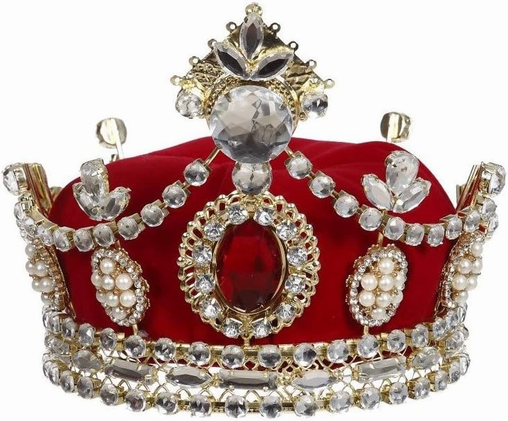 Mark Roberts 2021 Tiara Crown Purple, 6x5", Elegant Christmas Decor, Ideal for Modern Home Decor, Living Room and Bedroom Decoration