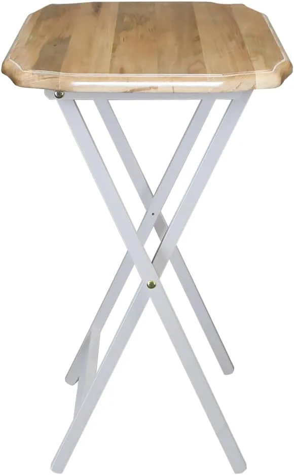 Medallion 2pcs Tray Table Set - Natural/White