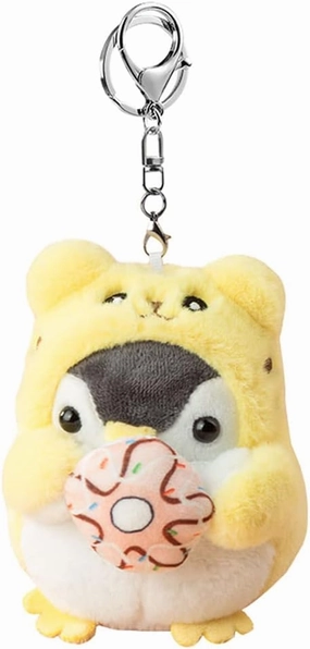 Men Women Creative Cute Lovely Cosplay Costume Play Changing Clothes Donut Penguin Pendant Keychain Key-Chains Keyring Gift Pendant Handbag Tote Purse Backpack Decoration Car Key -Tiger