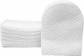MERRYHAPY 240pcs Disposable Cotton Pads Facial U Shaped Pocket Cosmetic Pad Face Makeup Remover Wipes White for Skincare Wound Supplies