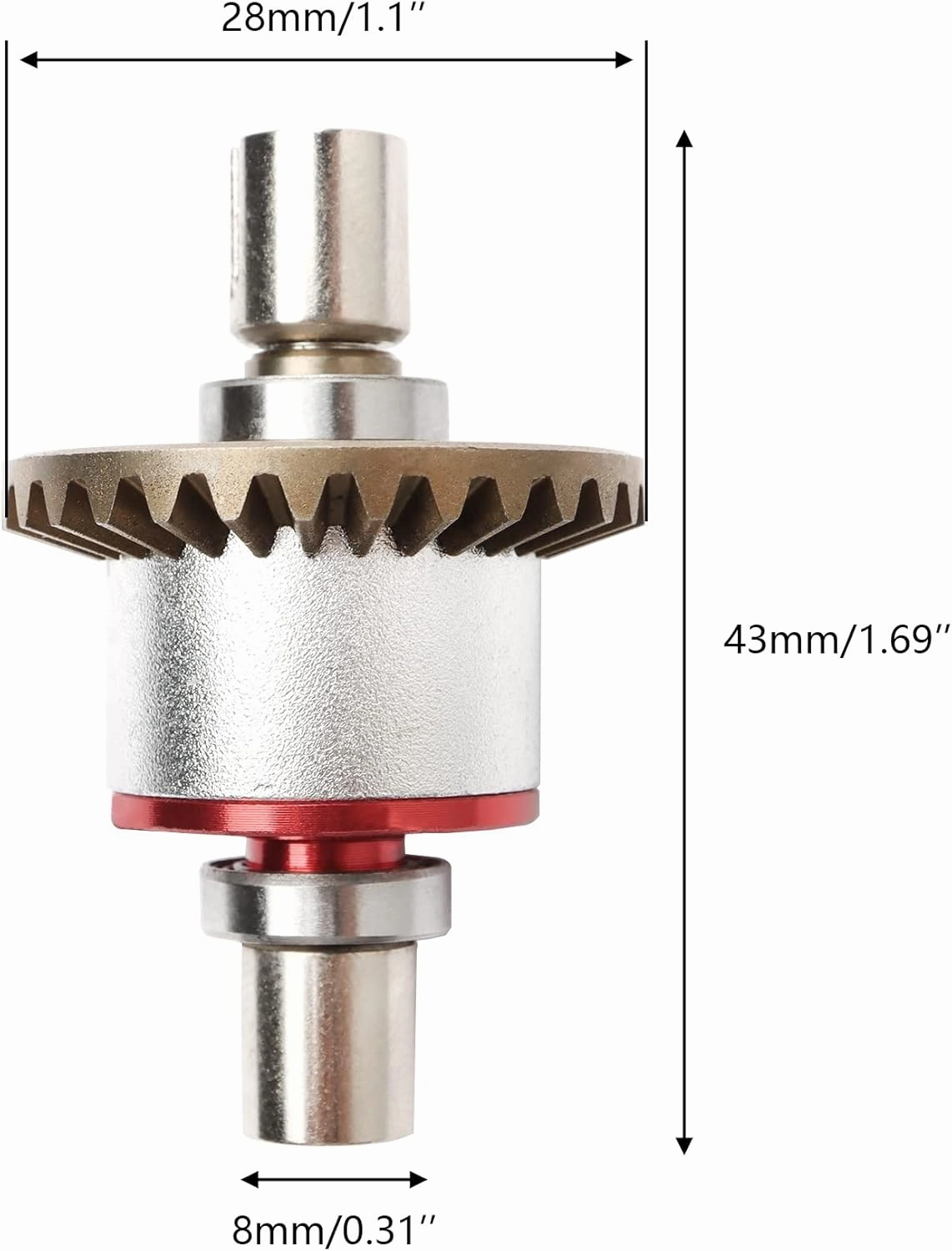 Metal Differential Upgraded Spare Parts for 1:14 144001 1:12 124019 124018 RC Car Spare Accessories(2 PCS)