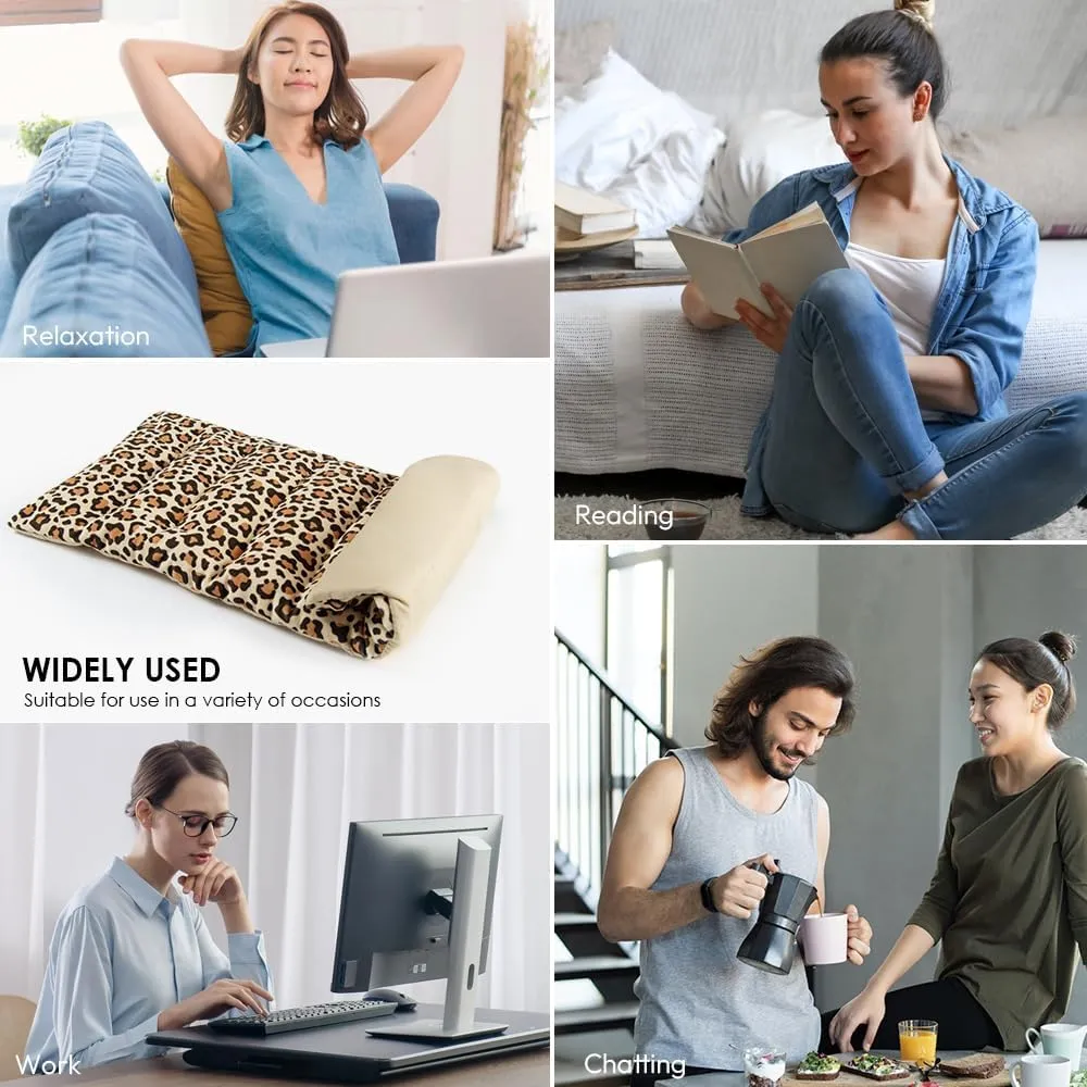 Microwave Heating Pad for Pain Relief, 8 x 16 Microwavable Moist Heat Pads for Neck, Shoulder, Back, Knee, Period Cramps, Rice Heat Pack Hot & Cold Compress Reusable & Portable