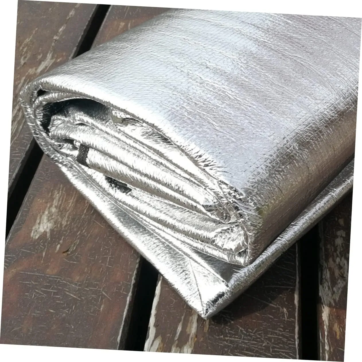 Milisten Portable Dampproof Mat 200x200cm Aluminum Film Picnic Mat Camping Gear Ground Tarp Beach Blanket
