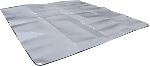 Milisten Portable Dampproof Mat 200x200cm Aluminum Film Picnic Mat Camping Gear Ground Tarp Beach Blanket