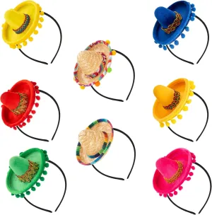 Mini Cinco De Mayo Sombrero Hats Headbands Mexican Party Favors Supplies