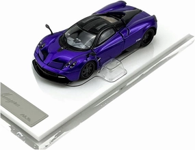Mini Cars Replica 1:64 for Pagani Fancy Coupe Gullwing Doors and Rear Cover Opening Kitchen Liquor Cabinet Showcase Race Car Birthday Party Decorations(Purple)