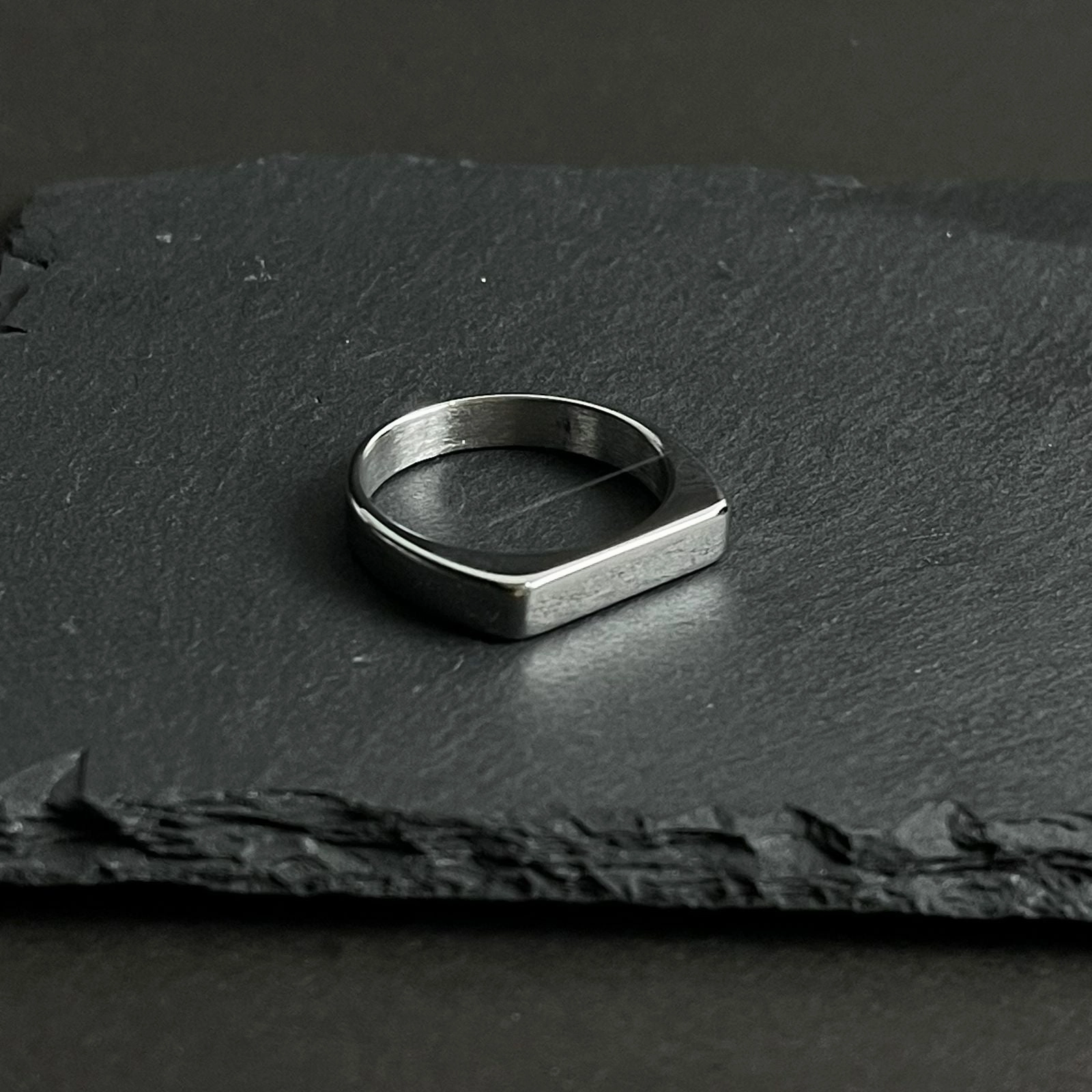 Minimal Silver Italian Ring For Men/Women