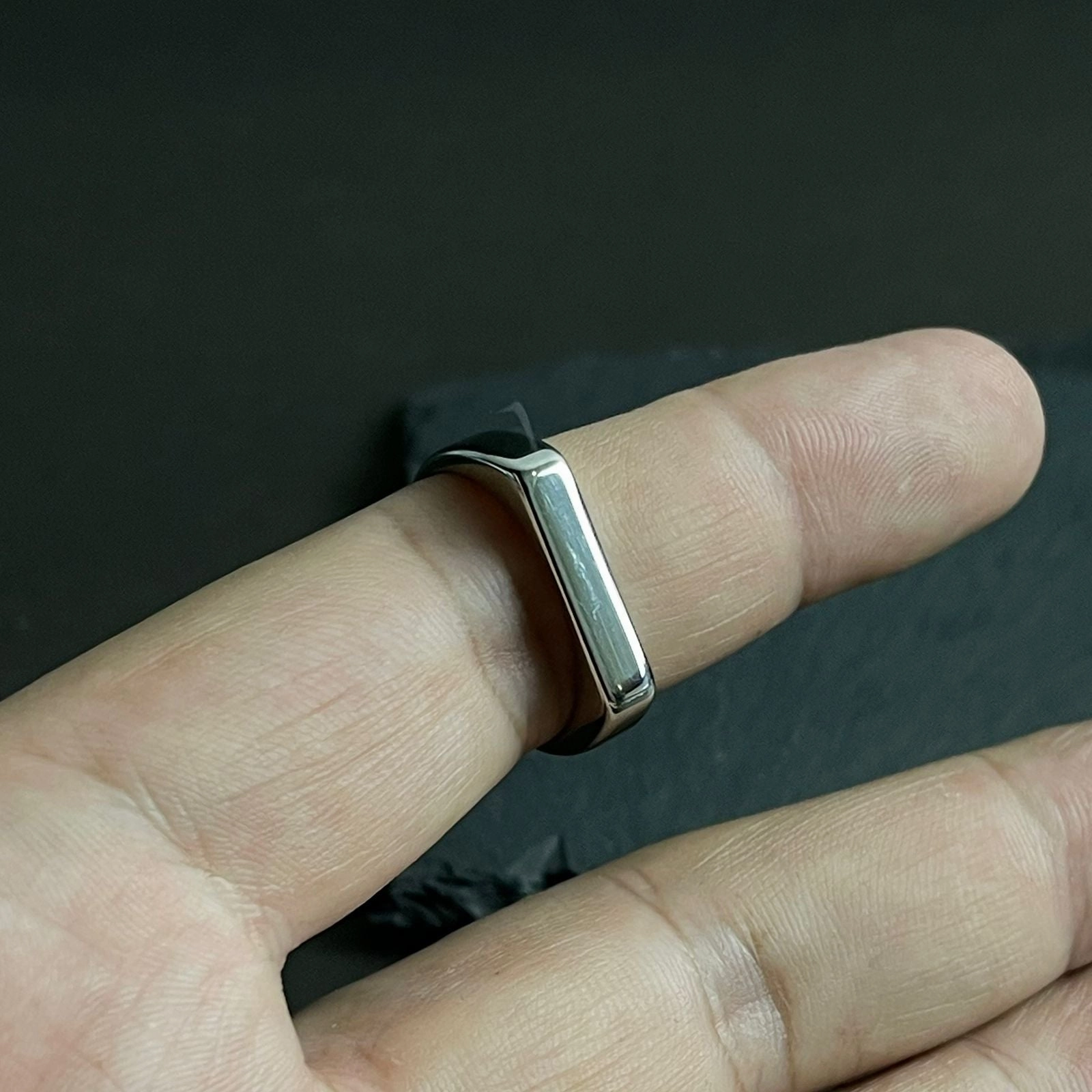 Minimal Silver Italian Ring For Men/Women