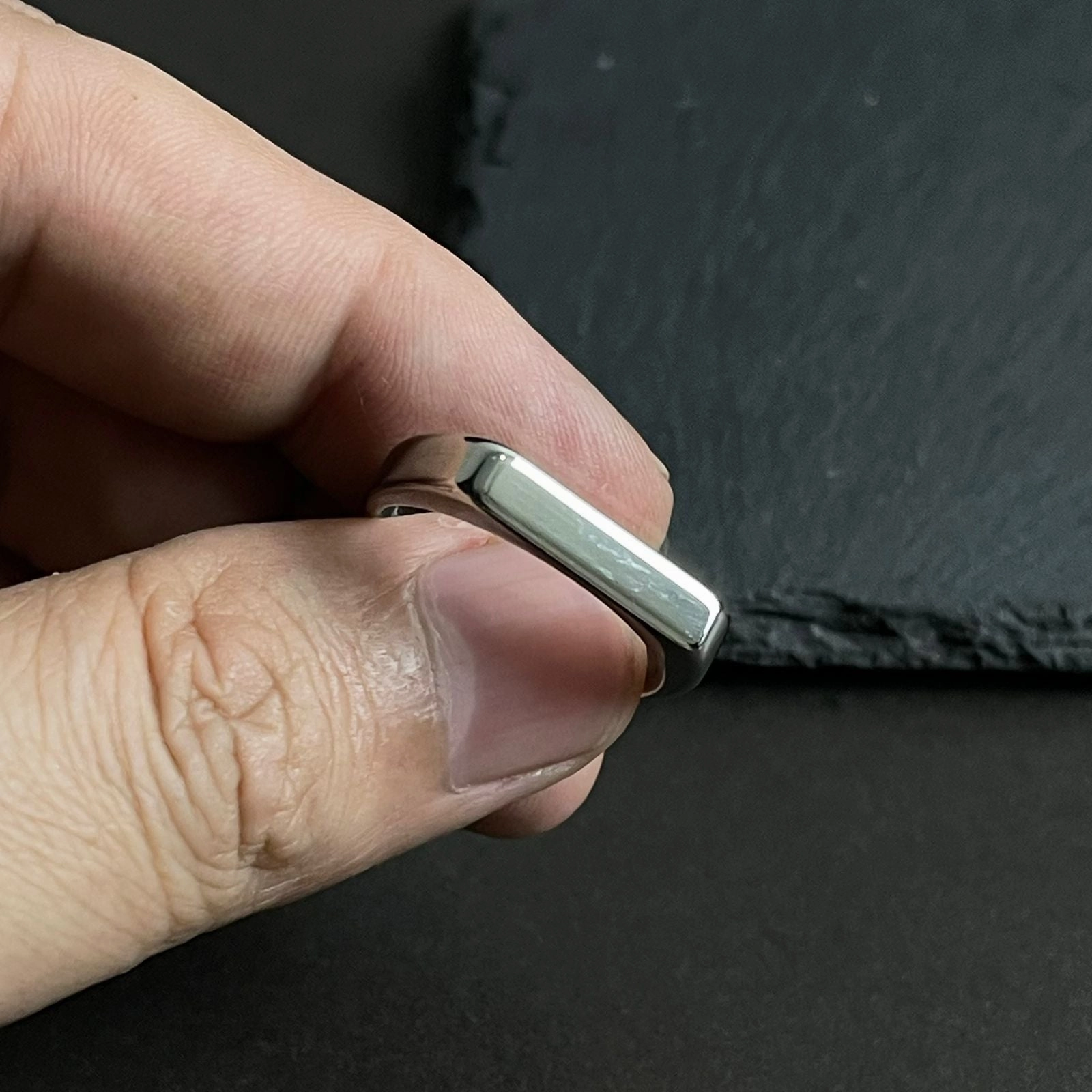 Minimal Silver Italian Ring For Men/Women