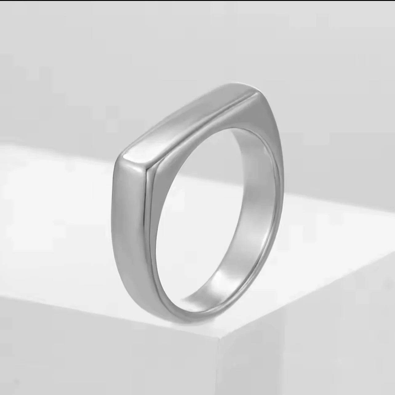 Minimal Silver Italian Ring For Men/Women