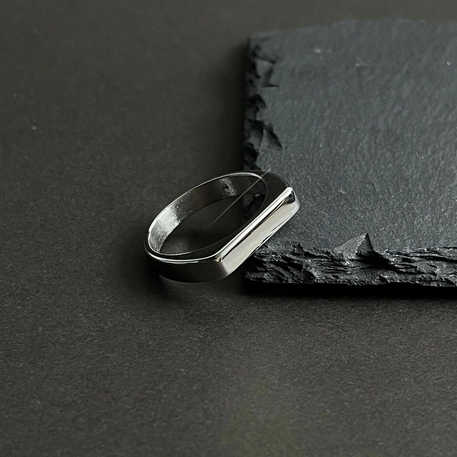 Minimal Silver Italian Ring For Men/Women