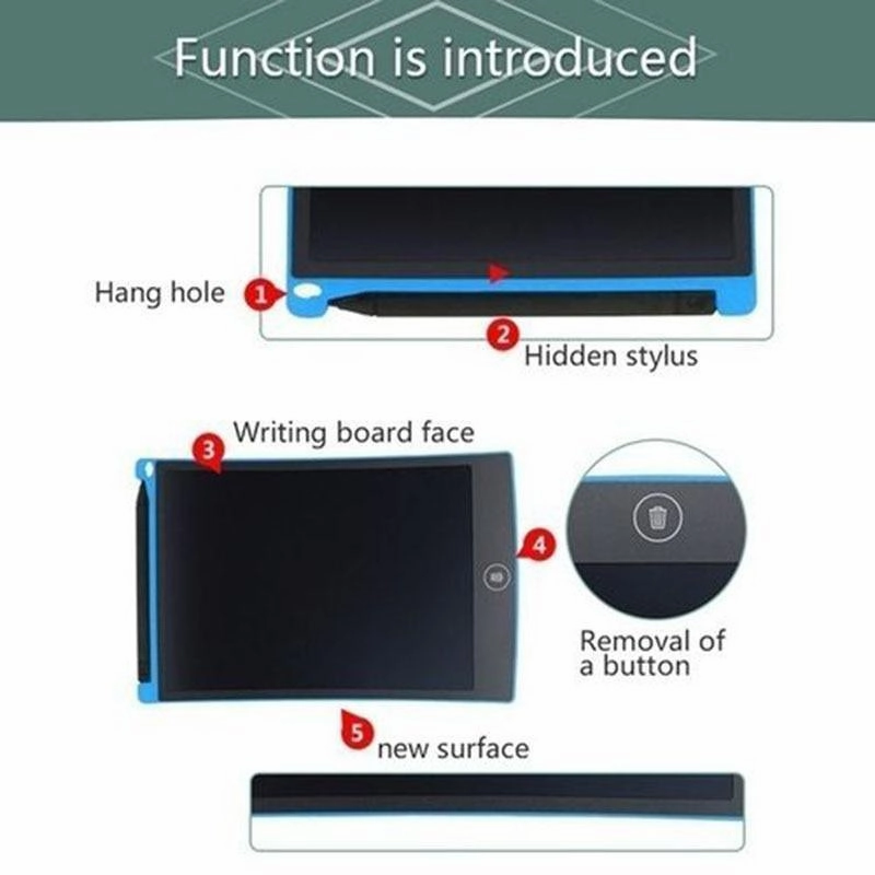 Modern 8.5Inch Electronic Drawing Board LCD Screen Writing Tablet Digital Graphic Drawing Tablets Electronic Handwriting Pad Board Pen For Kids