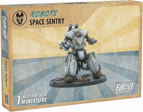 Modiphius Entertainment: Fallout: Wasteland Warfare - Robots: Space Sentry - 1 Figure, 32mm Unpainted Resin Miniatures, Tabletop RPG, Nuka World Wave
