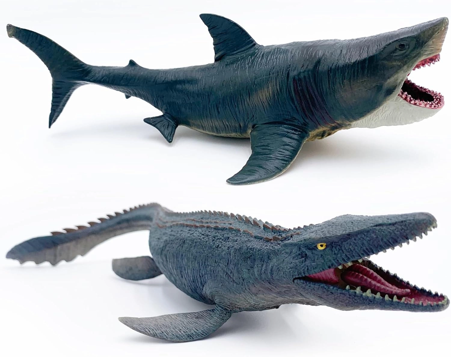 Mosasaurus Shark Toys with Openable Jaws The Megalodon 11" Ocean World Realistic Marine Animal Creature Action Figure