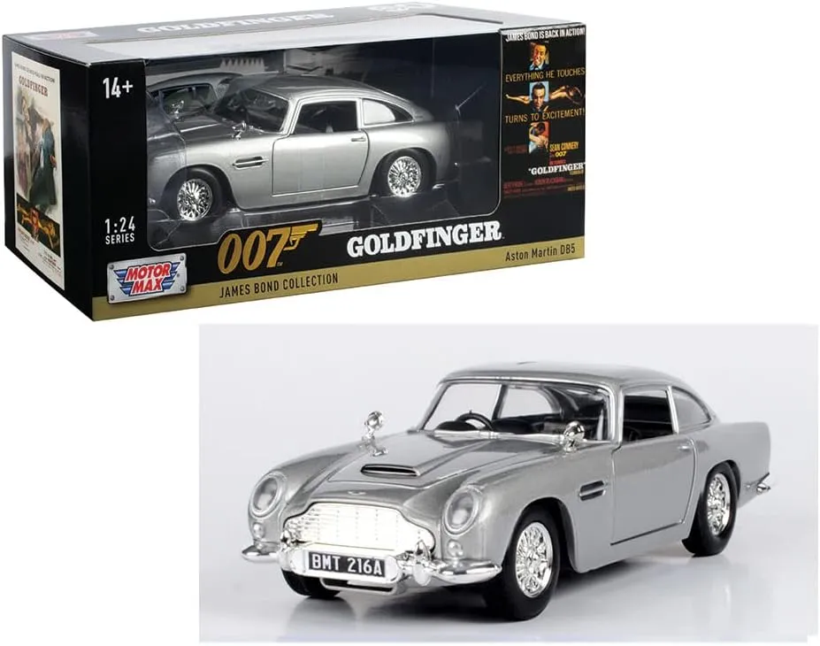 Motor Max Aston-Martin DB5, James Bond 79857WSV - 1/24 Scale Diecast Model Toy Car Unisex Children