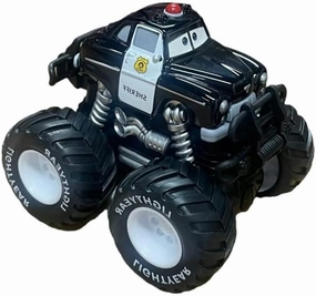 Movie Cars 3 Giant Wheels Cars 1：55 Diecast Vehicles Toys Set Oversized Children Car Toy (Big Tire Sheriff)