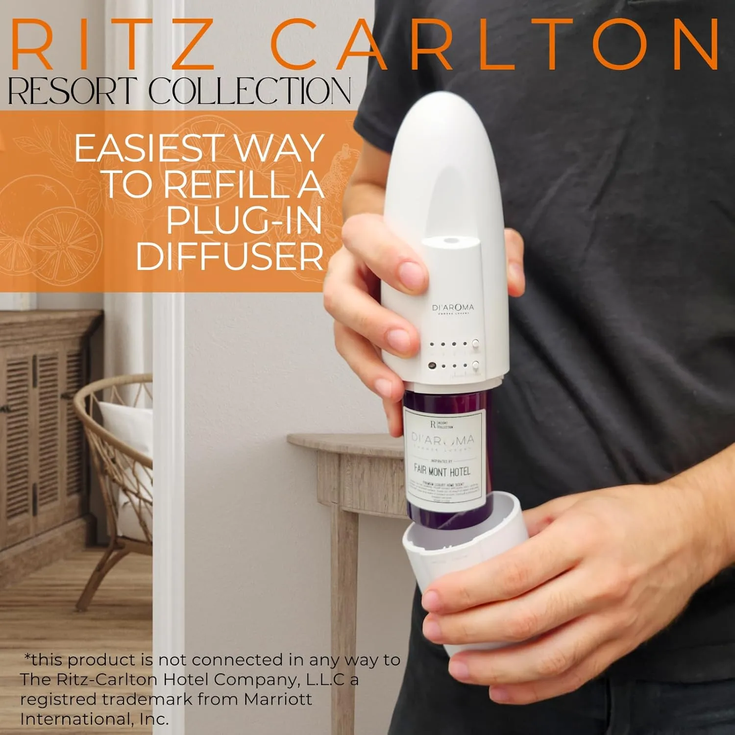Mystic Romance The Ritz Carlton Aroma Oil Blend Plastic Purple Bottle 120ml, Resort Collection, Diffuser Aroma Oil Blends, Waterless Diffuser Oil, Made in USA (120ml, The Ritz Carlton)