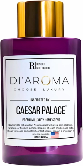 Mystic Romance Caesar Palace Aroma Oil Blend Plastic Purple Bottle 120ml, Resort Collection, Diffuser Aroma Oil Blends, Waterless Diffuser Oil, Made in USA (120ml, Caesar Palace)