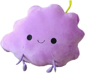 MYtodo Creative Fruit Oranges Mango Peach Pillow Cushion Chair Pad Plush Toy Birthday Gift (Grape)
