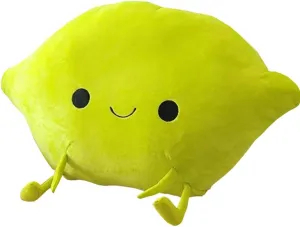 MYtodo Creative Fruit Oranges Mango Peach Pillow Cushion Chair Pad Plush Toy Birthday Gift (Lemon)