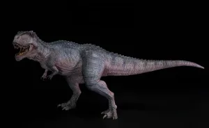 Nanmu Studio 1:35 Scale Giganotosaurus carolinii Behemoth Figure Cretaceous Allosauroidea Dinosaur Realistic PVC Model Decoration Gift for Adult (Blue Version)